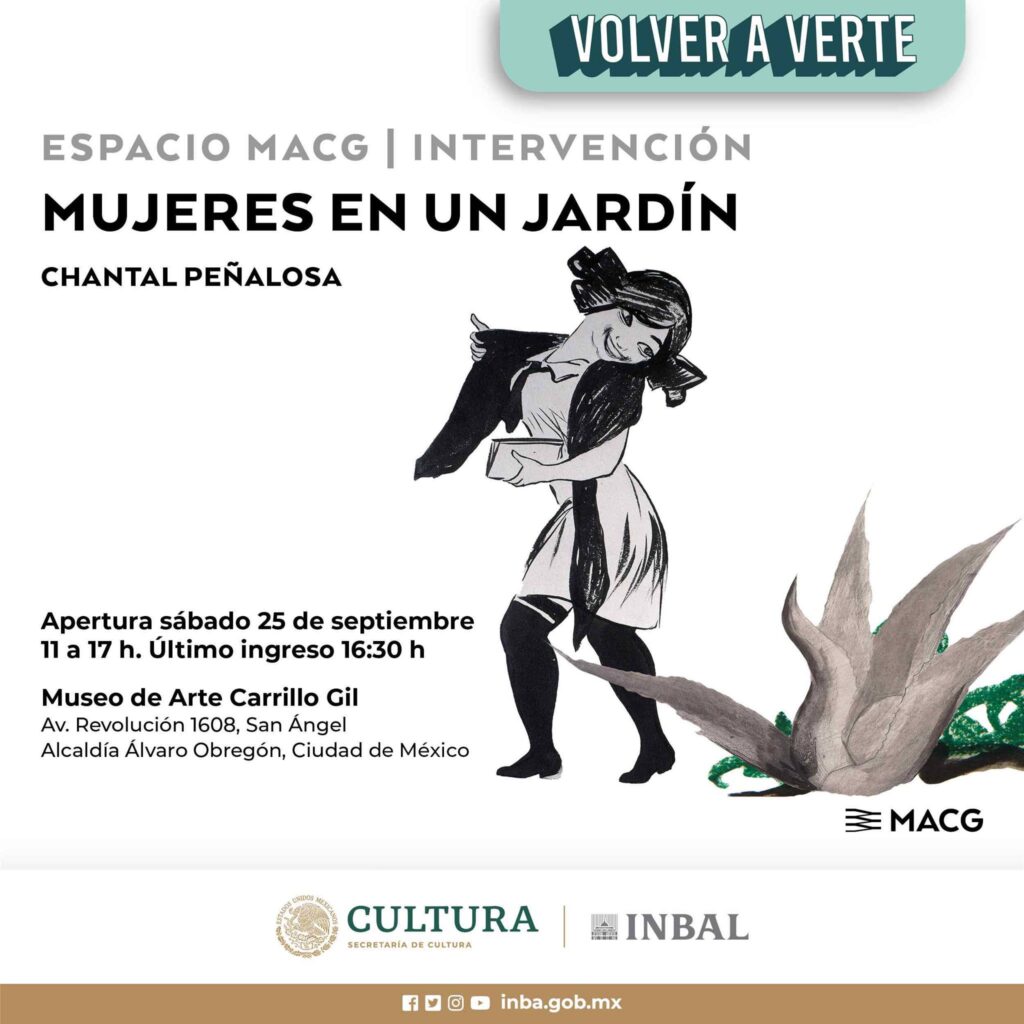 Exposición "Mujeres en un jardín" en el Museo de Arte "Carrillo Gil". 